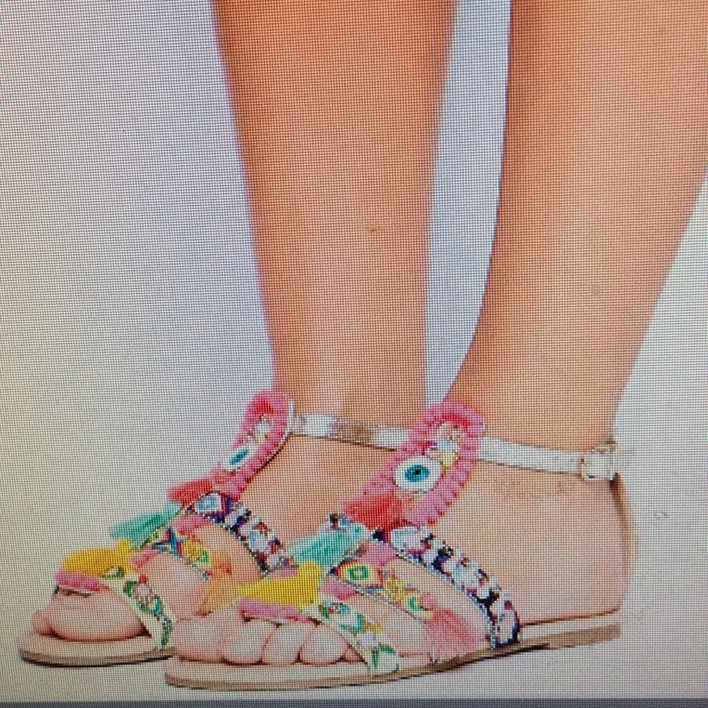 Pom Pom fiesta festival beach tribal sandals asos